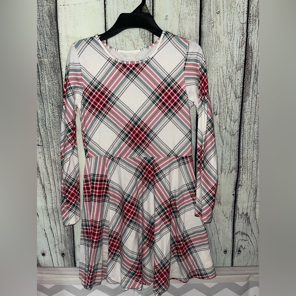 Plaid Long Sleeve Dress